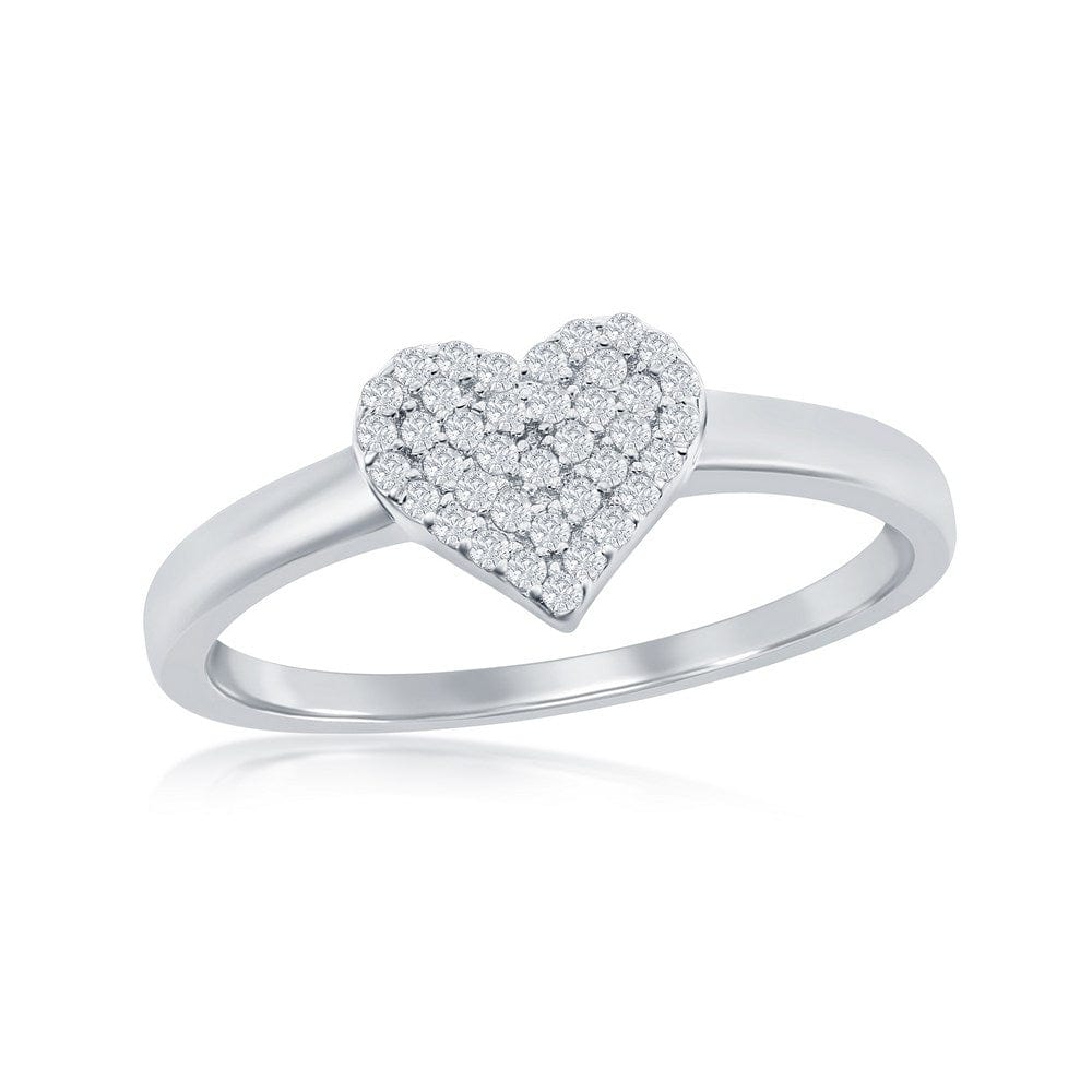 CZ Heart Ring