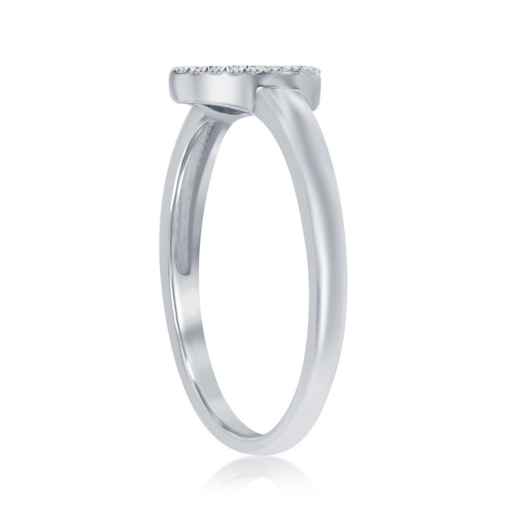 CZ Heart Ring