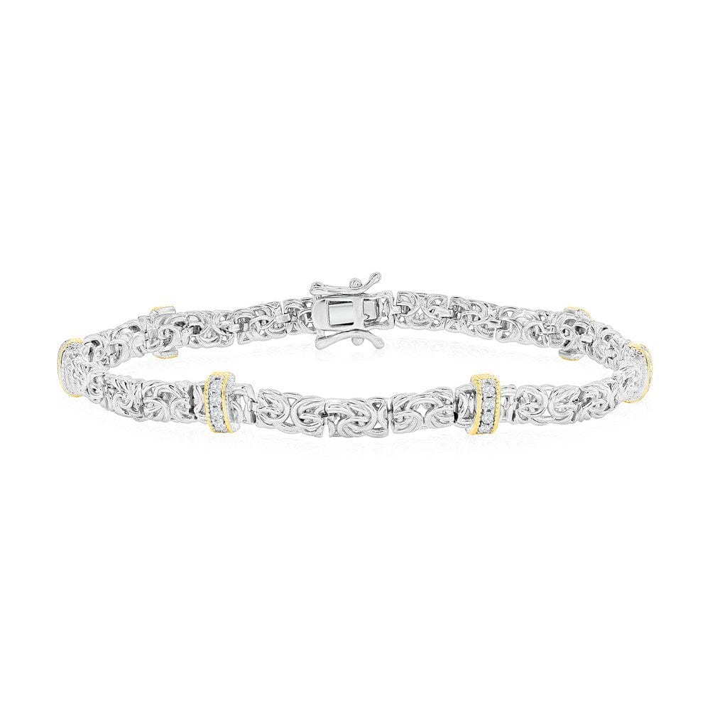 Byzantine Design CZ Bracelet