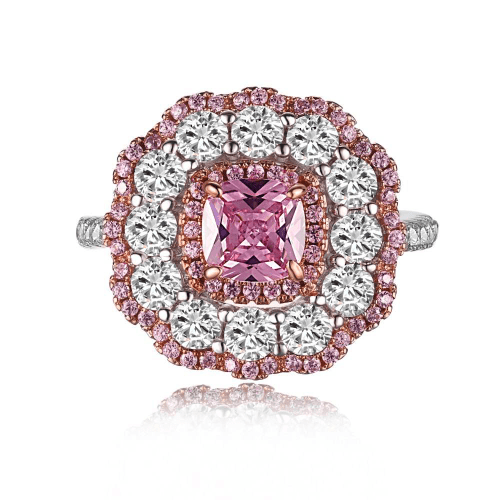 Pink CZ Ring