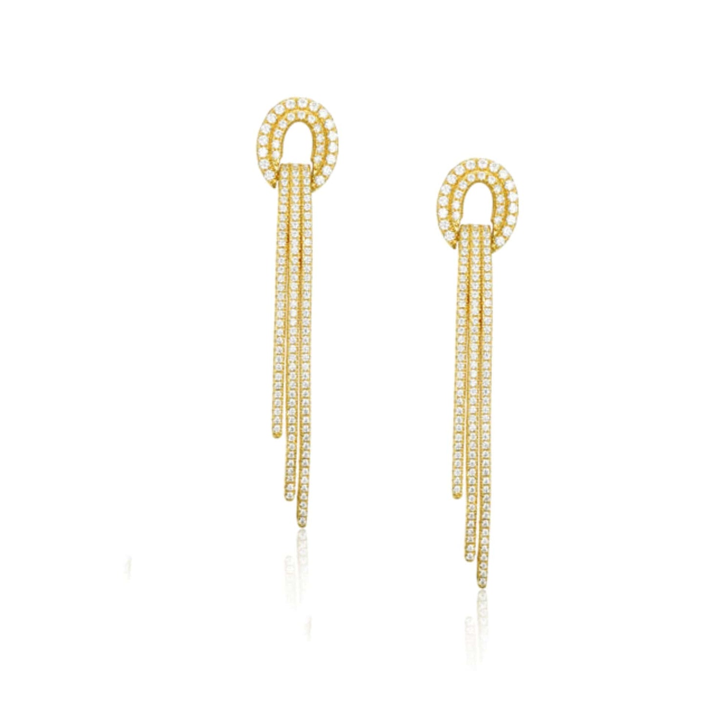 3 Strand Tassel Earrings