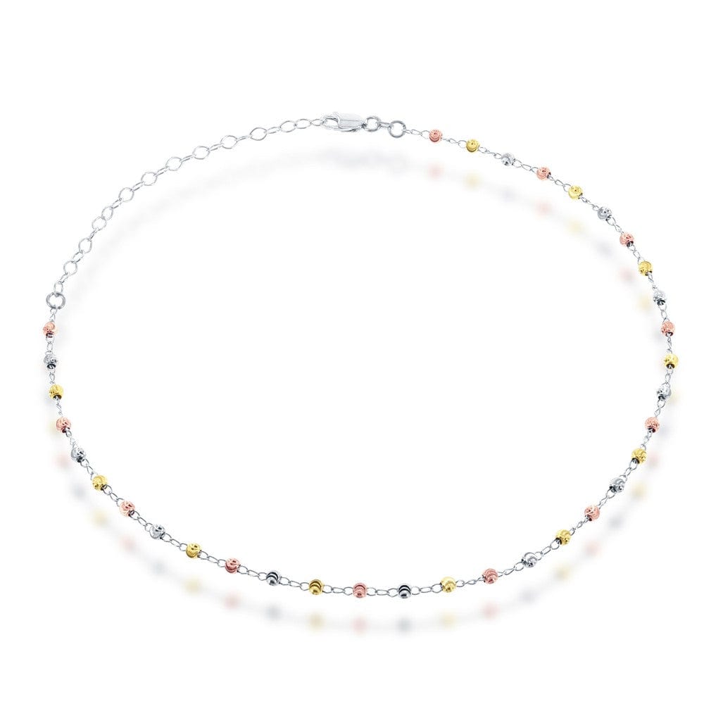 Tri-Color Beaded Choker