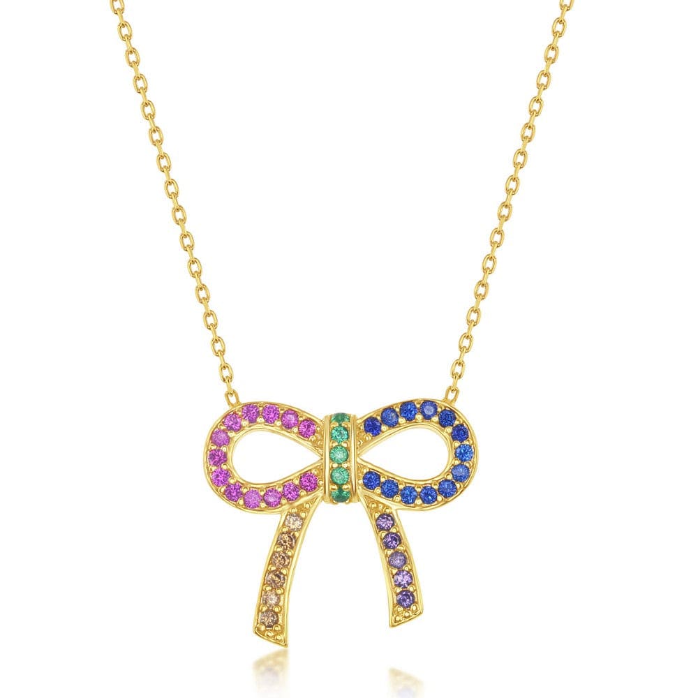 Rainbow CZ Necklace