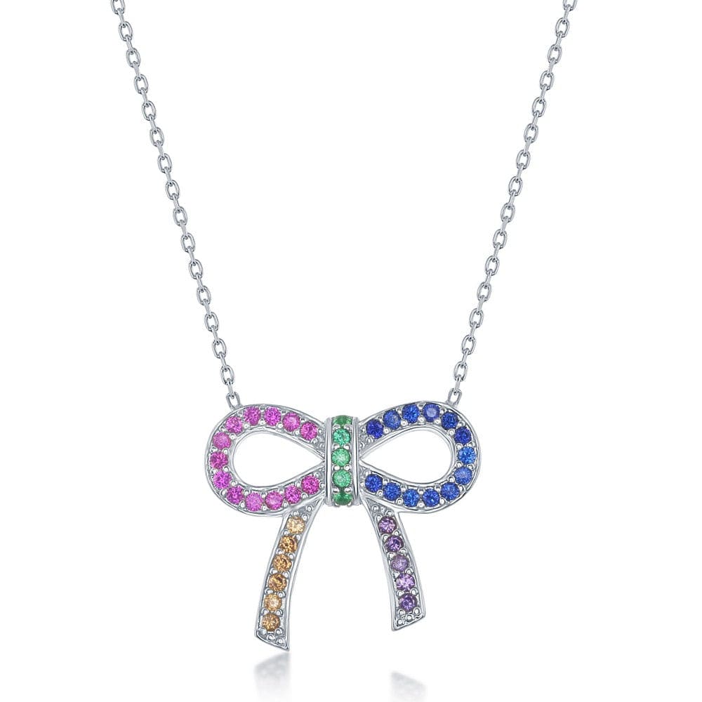 Rainbow CZ Necklace