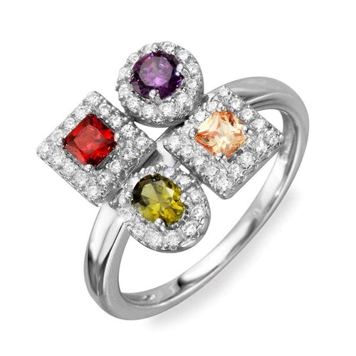 Multi Color Design Ring