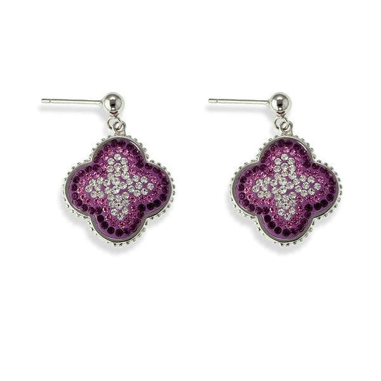 Crystal Flower Earrings