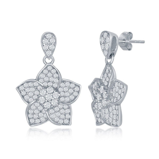 CZ Daffodil Earrings