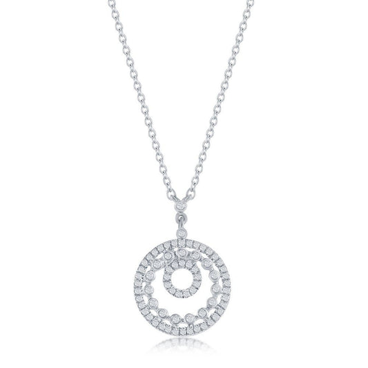 Open Circles Diamond Necklace