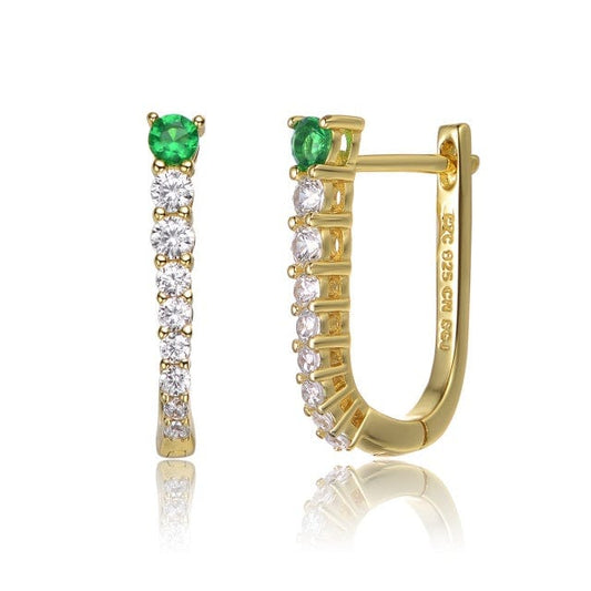 Gold Plated Cubic Zirconia Earrings