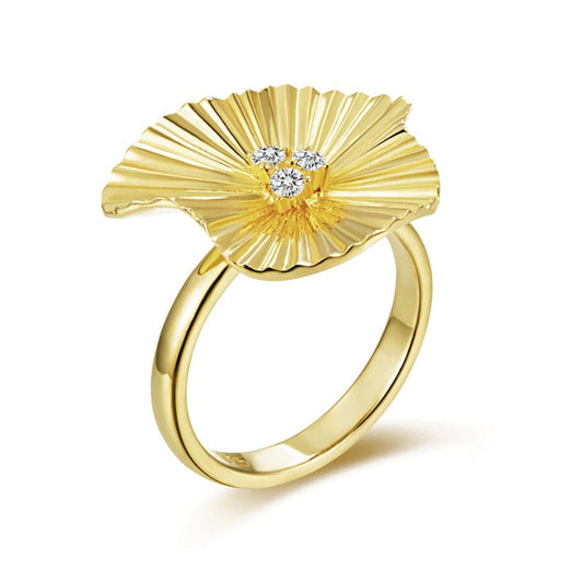 Gold flower Ring