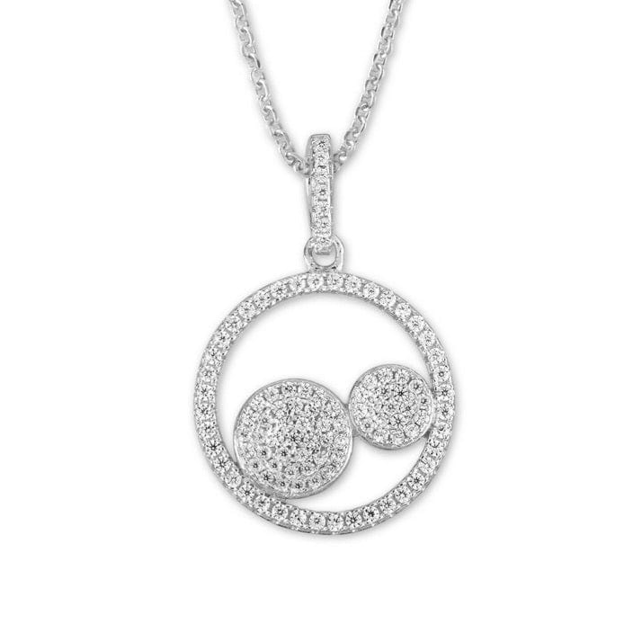 Open CZ Circle Necklace