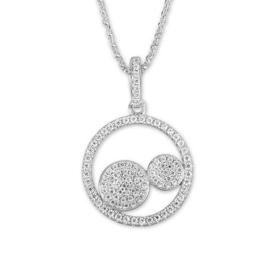 Open CZ Circle Necklace