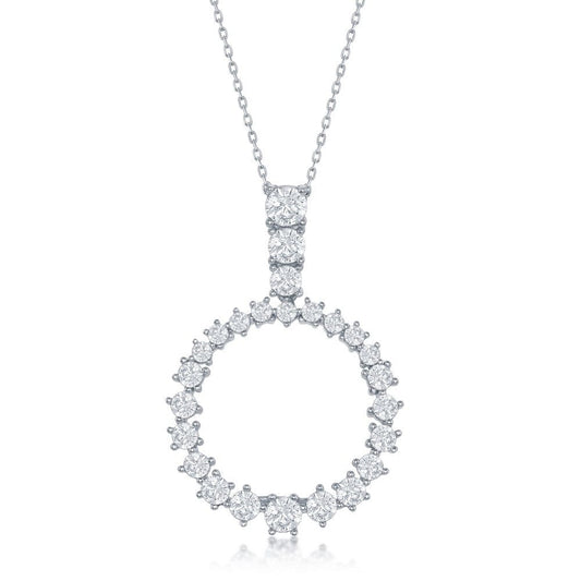 Cz Pear Shaped Necklace