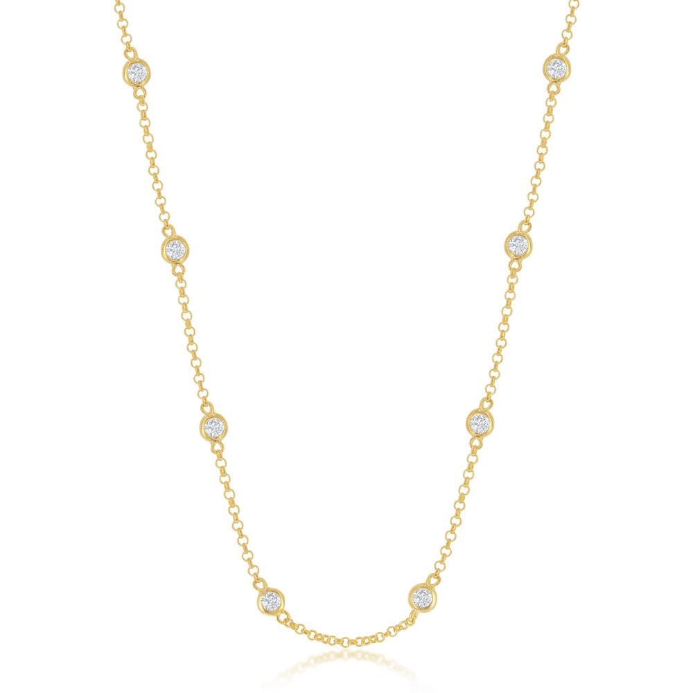 CZ by the Yard' Necklace - GP