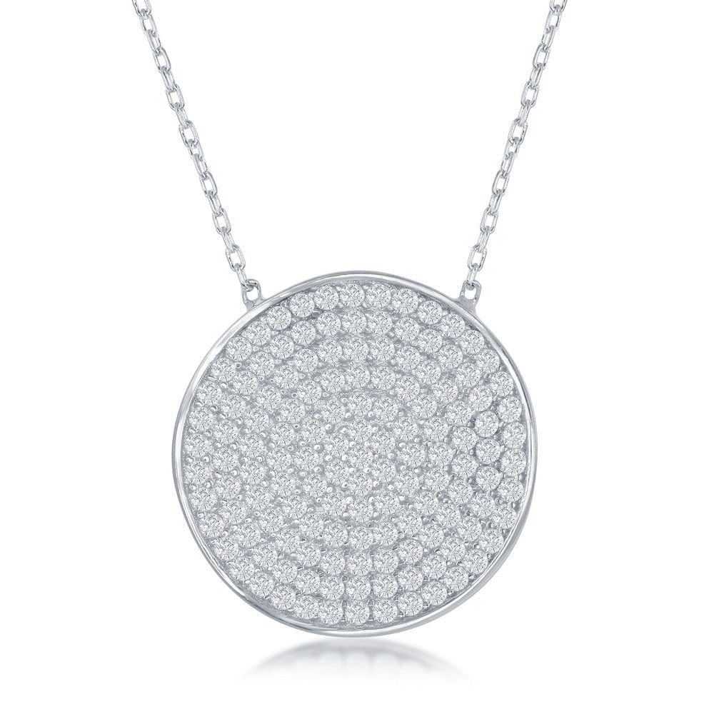 Center Round CZ Necklace