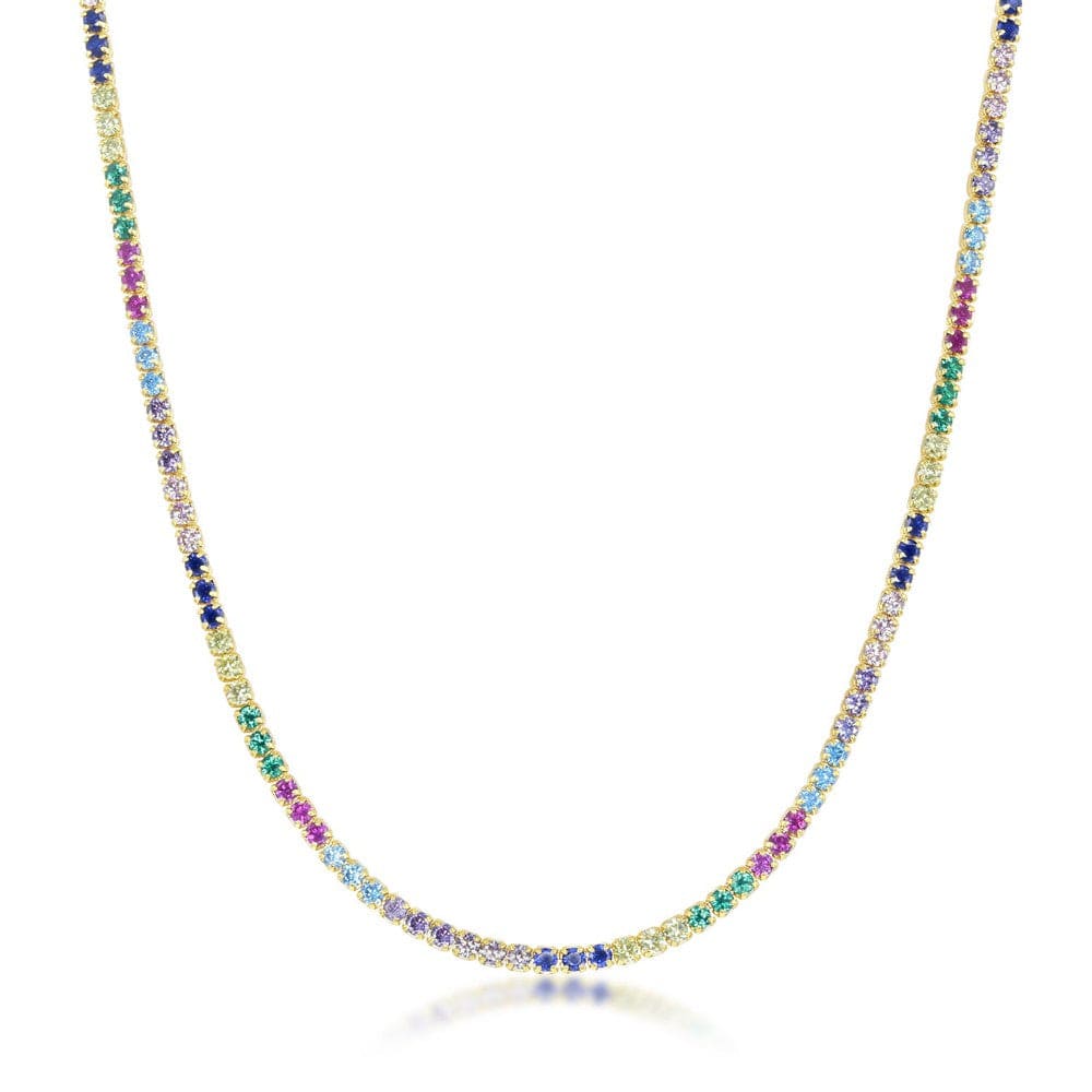 Rainbow CZ Choker-GP