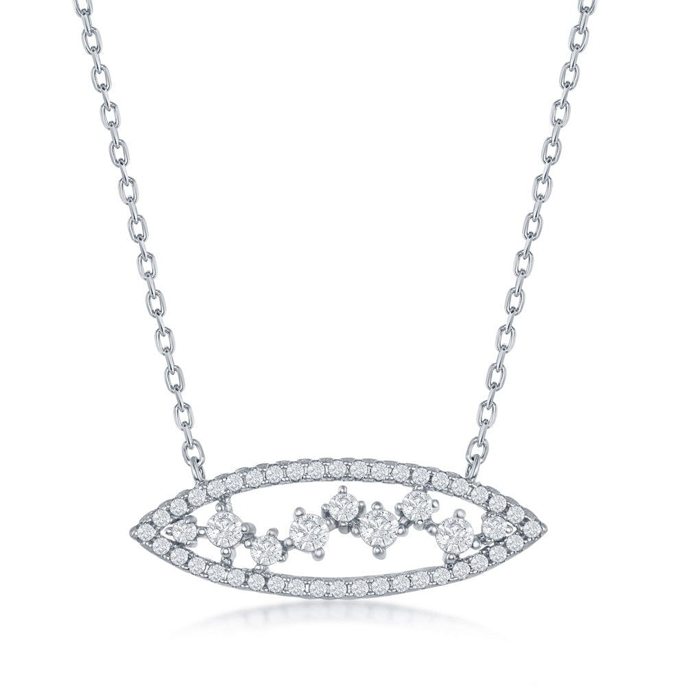 Marquise Multi-Shaped CZ Adjustable Necklace