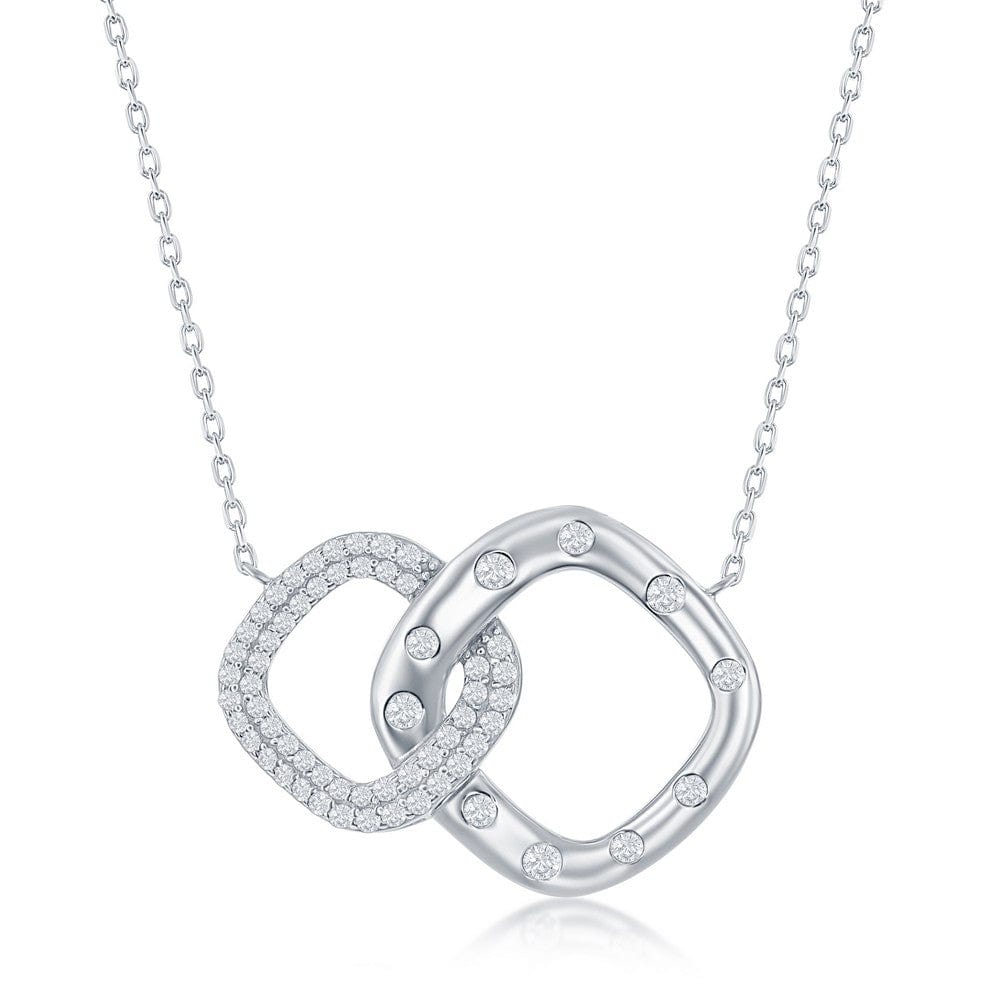 Interlocking CZ Diamond Necklace