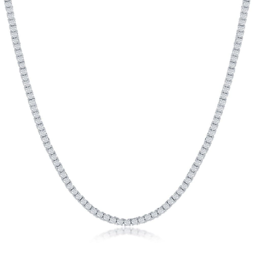 2mm CZ Tennis Necklace