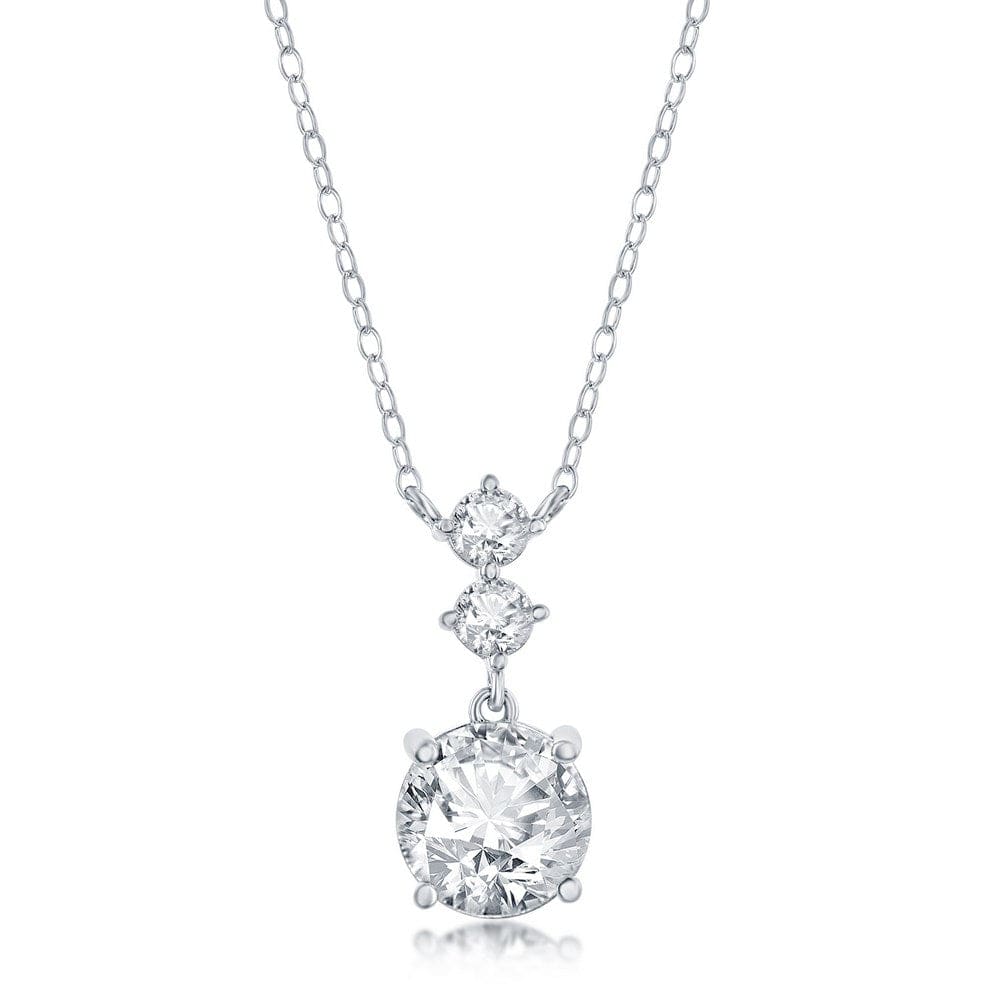 Round CZ Necklace