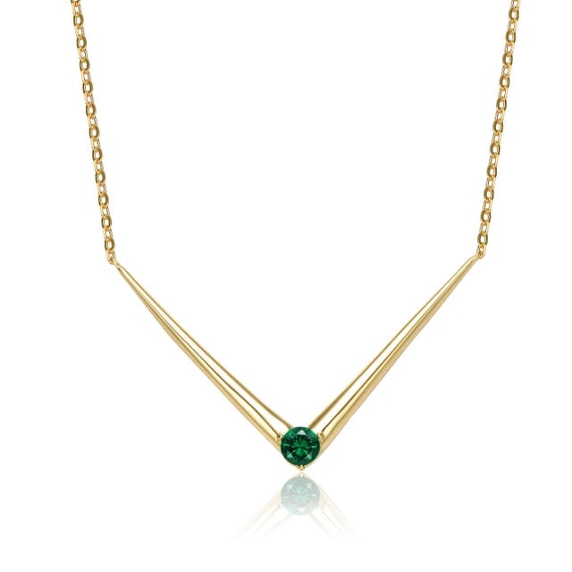 Gold Plated Cubic Zirconia Necklace