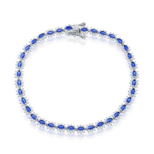 5mm Royal CZ Tennis Bracelet - Sapphire CZ