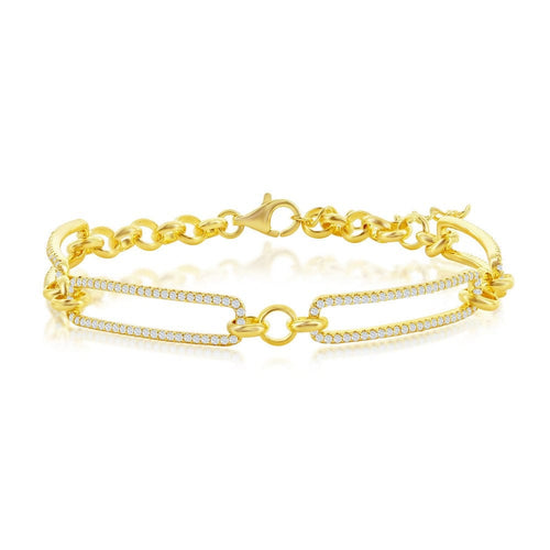 Classic Paperclip Bracelet- Gold