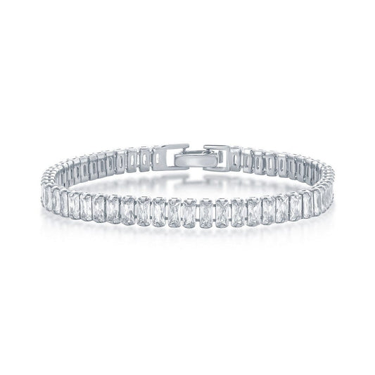 6mm Baguette CZ Tennis Bracelet