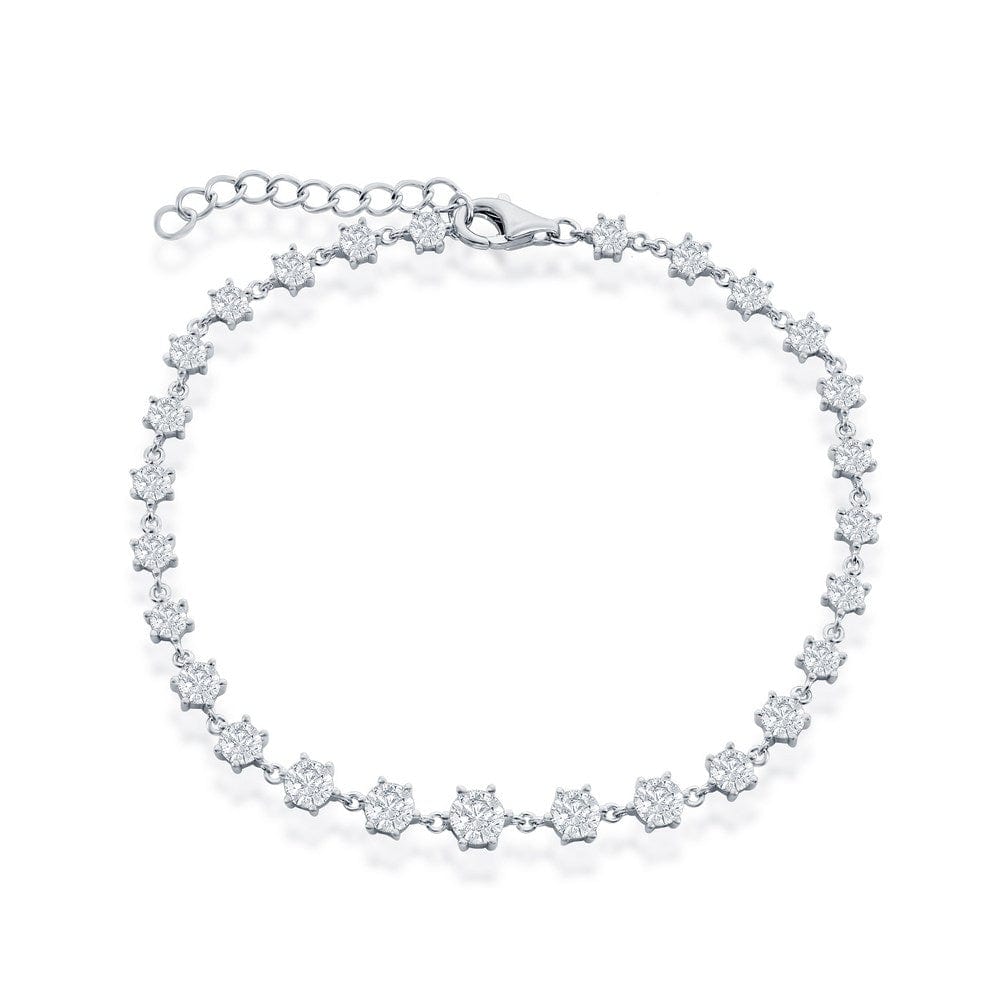 Graduating Round CZ Bracelet