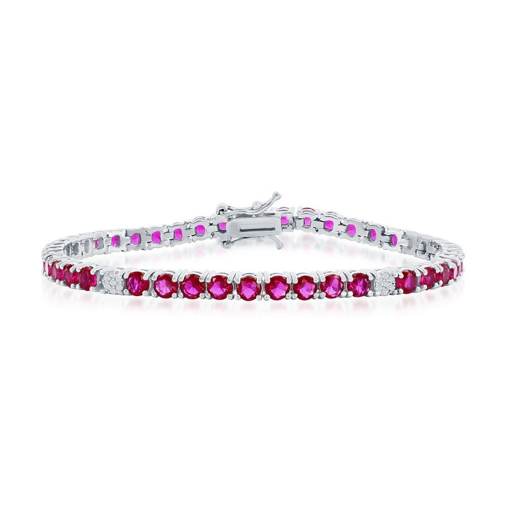 Round CZ Tennis Bracelet