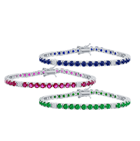 Round CZ Tennis Bracelet